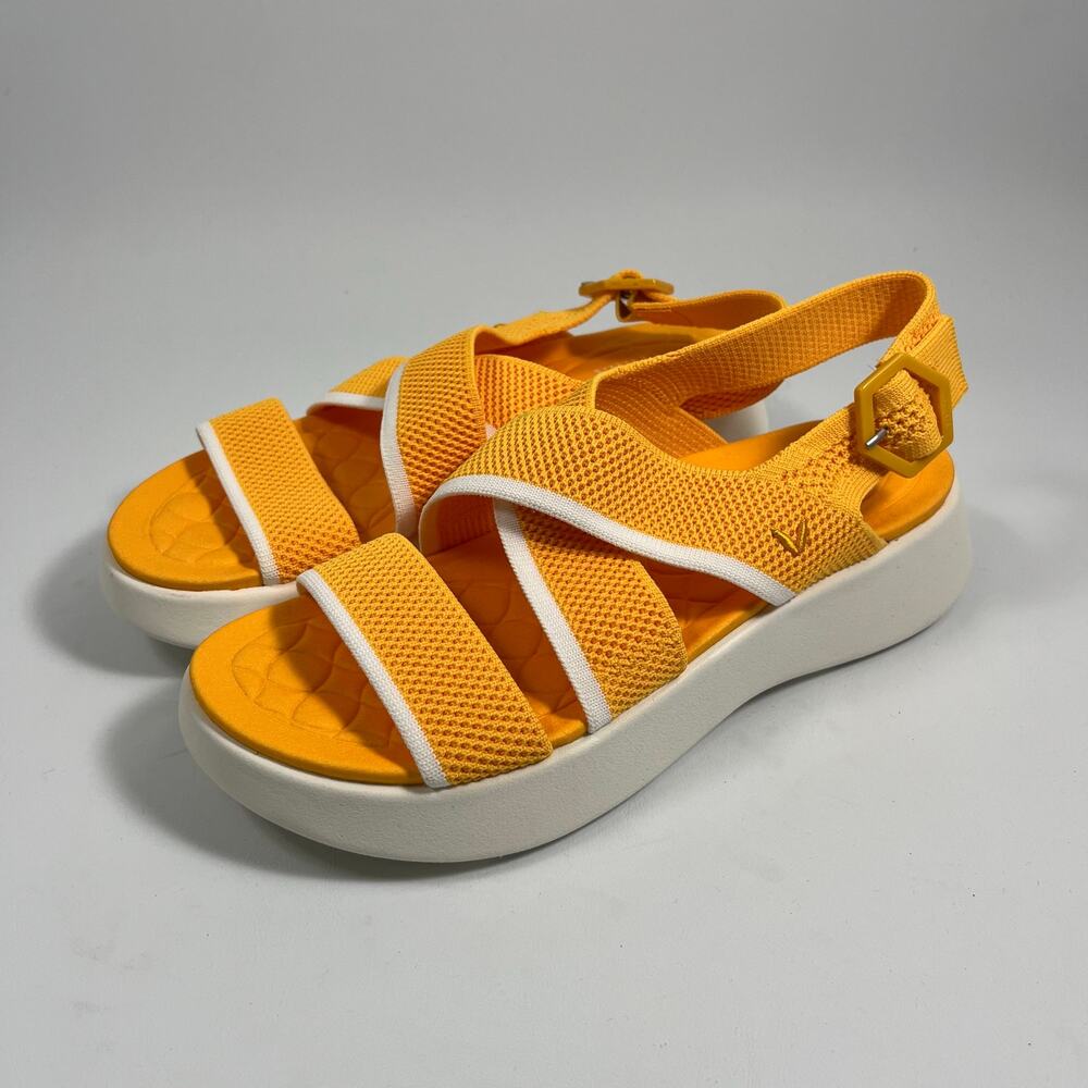 Vivaia Adapt All Kathy Walker Sandals EU 39.5 US 8.5 Yellow Comfort Casual